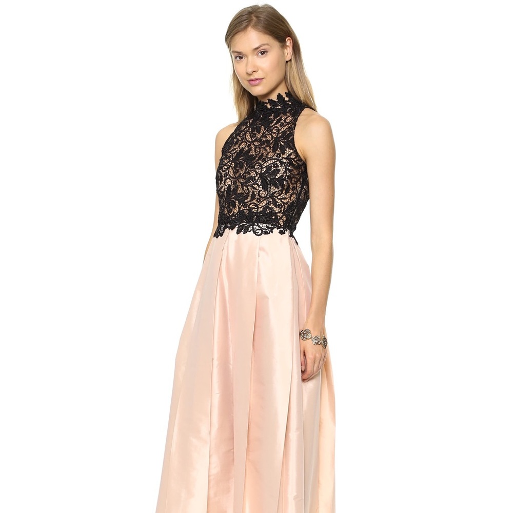 Patricia Bonaldi PatBO Taffeta & Lace Gown - Picture 4 of 11